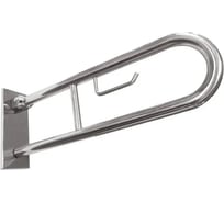 Складной U-образный поручень с перегородкой Bemeta ДОСТУПНАЯ СРЕДА / HELP 750 мм, матовый хром 301407302