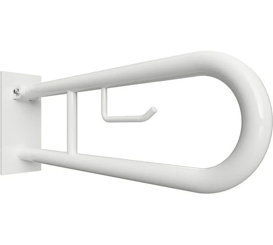 Складной U-образный поручень с перегородкой Bemeta ДОСТУПНАЯ СРЕДА / HELP 813 мм, белый 301407283