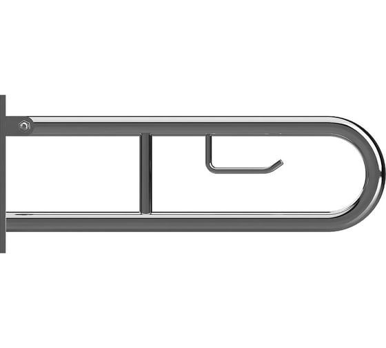 Складной U-образный поручень с перегородкой Bemeta ДОСТУПНАЯ СРЕДА / HELP 813 мм, глянец 301407281