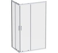 Душевое ограждение AM.PM Gem прямоугольная, раздвиж. двери 120x80 хром матовый, стекло прозрачн W90G-403-120280-MT