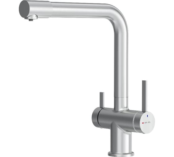 Смеситель для кухни AM.PM Func L-излив с каналом для питьевой воды, сатин F8F05711