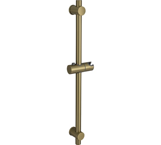 Стойка душевая Санакс МАГНУС без лейки и шланга, с нажимным фиксатором, из нержавеющей стали марки SUS 304, цвет МАТОВОЕ ЗОЛОТО 9251