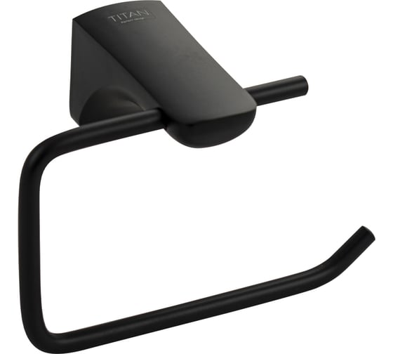 Держатель туалетной бумаги и полотенца Санакс ТИТАН без экрана, чёрного цвета 76002