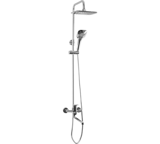 Смеситель + стойка душевая тропический душ Санакс МАГНУС с двумя лейками 8575