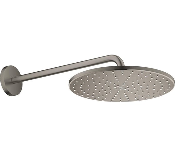 Верхний душ Grohe Rainshower 310 Mono с душевым кронштейном, 1 режим, темный графит, матовый 26558AL0