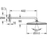 Верхний душ Grohe Rainshower 310 Mono с душевым кронштейном, 1 режим, холодный рассвет, матовый 26558GN0 5