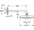 Верхний душ Grohe Tempesta 210 с душевым кронштейном 286 мм, матовый чёрный 1022182430 6