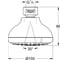 Верхний душ Grohe Tempesta 100, 9,5 л/мин, 4 режима, хром 27606001 3