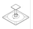 Верхний душ Grohe Rainshower 310 Cube 2 режима, 142 мм, темный графит глянцевый 26481A00 3