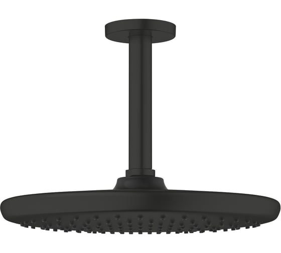 Верхний душ Grohe Tempesta 250, 8,3 л/мин, 1 режим, 142 мм, матовый черный 266692430