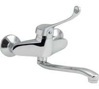 Смеситель для мойки и раковины от стены Brimix с медицинской ручкой, шаровый 1022-20