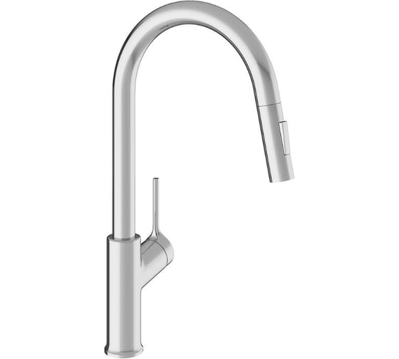 Смеситель для кухни с вытяжным изливом Aqueduto ASSISTENTE, 2 типа струй, хром ASI0500