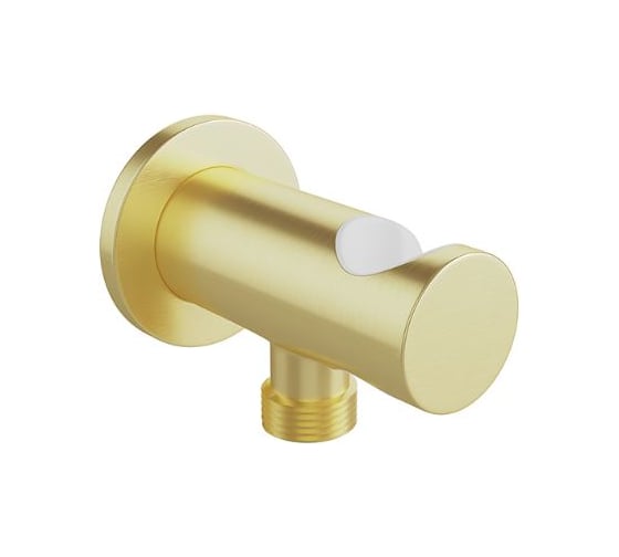 Шланговое подключение с держателем ручного душа AQUEDUTO ACENO шлифованное золото ACE1250