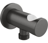 Шланговое подключение с держателем ручного душа AQUEDUTO ACENO оружейная сталь ACE1245