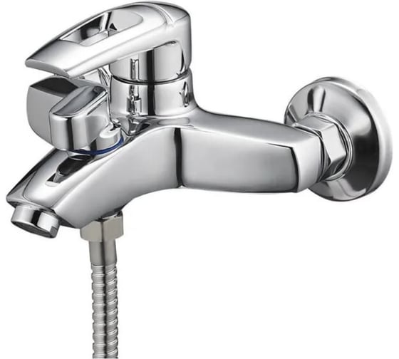 Смеситель для ванной Zegor монолитный корпус, картридж 35, покрытие хром, встроенный в корпус картриджное переключение на душ SWF3-A113
