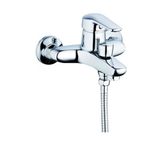 Смеситель для ванной Zegor монолитный корпус, картридж 40, покрытие хром, встроенный в корпус картриджное переключение на душ SWZ3-A182