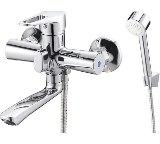 Смеситель для ванной Zegor с поворотным литым изливом 150 мм 360, картридж 35, встроенный в корпус картриджное переключение на душ PUD3-A045