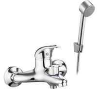 Смеситель для ванной Zegor с монолитным изливом, картридж 40, покрытие хром, встроенный в корпус картриджное переключение на душ NHK3-A048