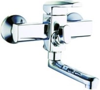 Смеситель для ванной Zegor с поворотным литым изливом 150мм 360, картридж 35, покрытие хром, встроенный в корпус картриджное переключение на душ NOF3-A033