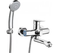 Смеситель для ванной Zegor с поворотным литым изливом 150мм 360, картридж 35, покрытие хром, встроенный в корпус картриджное переключение на душ NOG3-A134