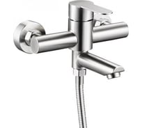 Смеситель для ванной Zegor с поворотным круглым изливом 150мм 360, картридж 35, без покрытия, в излив переключение на душ SAP3-B097