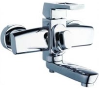 Смеситель для ванной Zegor с поворотным литым изливом 150мм 360, картридж 35, покрытие хром, встроенный в корпус картриджное переключение на душ NEF3-A232