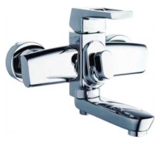 Смеситель для ванной Zegor с поворотным литым изливом 150мм 360, картридж 35, покрытие хром, встроенный в корпус картриджное переключение на душ NEF3-A232