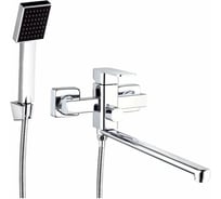 Смеситель для ванной Zegor с поворотным плоским изливом 360, картридж 35, покрытие хром, встр. в корпус картриджное переключение на душ LEB7-B123