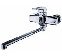 Смеситель для ванной Zegor с поворотным плоским изливом 360, картридж 35, покрытие хром, встр. в корпус картриджное переключение на душ NEF7-A232