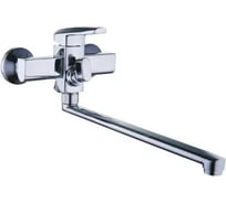 Смеситель для ванной Zegor с поворотным плоским изливом 360, картридж 35, покрытие хром, встр. в корпус картриджное переключение на душ NOF7-A033