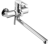 Смеситель для ванной Zegor с поворотным плоским изливом 360, картридж 40, встр. в корпус картриджное переключение на душ, встр. в корпус трубки из нерж стали SUS 304 (пищевая) EDN7-A183