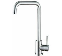 Смеситель для кухонной мойки Zegor с поворотным Г-образным круглым изливом 360, картридж 35, без покрытия, крепление гайка-втулка SAP4-B097