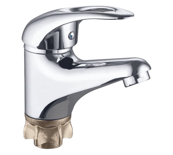 Смеситель для умывальника Zegor литой, картридж 40, покрытие хром, крепление гайка (корона) NHK1-A048