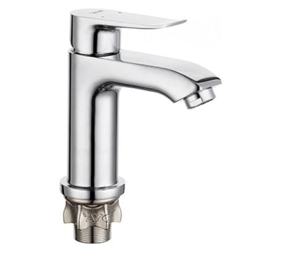 Смеситель для умывальника Zegor литой, картридж 35, покрытие хром, крепление гайка (корона) NOG1-A134