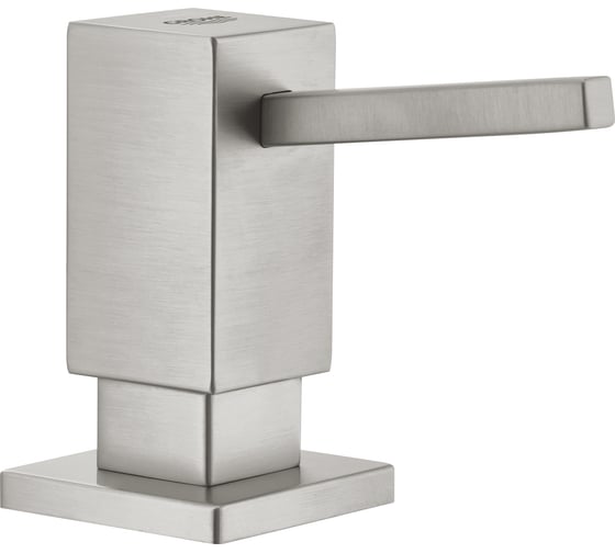 Дозатор жидкого мыла кубической формы Grohe суперсталь 40649DC0