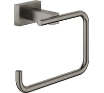 Держатель Grohe для туалетной бумаги без крышки Essentials Cube, темный графит матовый 40507AL1
