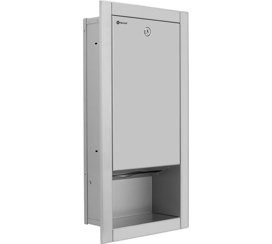 Диспенсер для бумажных полотенец в листах MERIDA Z-сл. встраиваемый в стену STELLA R металлический, объем 2 пач., матовый AWM703.R