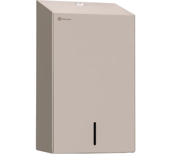 Диспенсер для бумажных полотенец в листах MERIDA V-сложение STELLA R СЛИМ металлический, объем 2 пач., антифингер ASA103.R