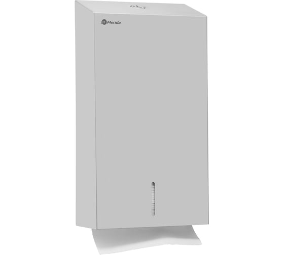 Диспенсер для бумажных полотенец в листах MERIDA Z-сложение STELLA R СЛИМ металлический, объем 2 пач., матовый ASM107.R