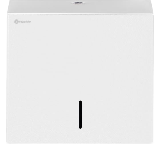 Диспенсер для бумажных полотенец в листах MERIDA V-сложение STELLA R металлический, объем 2 пач., белый ASB101.R