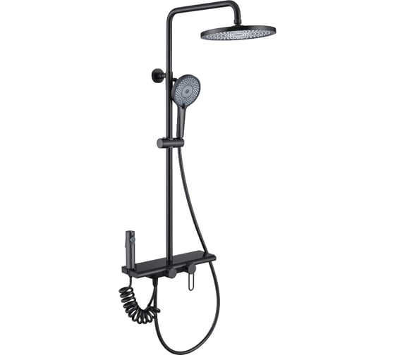 Душевая стойка (4 потока) Olive's KABRERA, черный 37294KBB