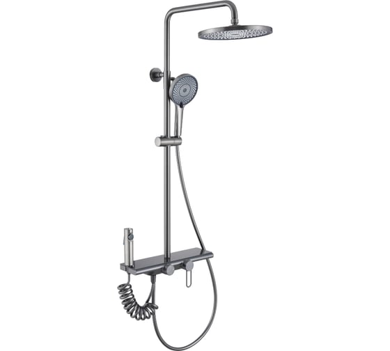 Душевая стойка (4 потока) Olive's KABRERA, оружейная сталь 37294KBGM