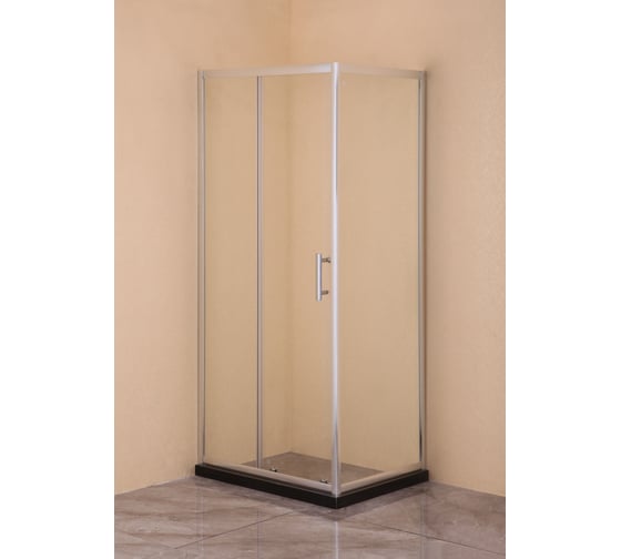 Душевое ограждение EvaGold EG2C прямоугольное 120×80 см профиль хром прозрачное стекло EG220023