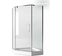 Душевое ограждение EvaGold JY028 трапеция 90×90×185 см без поддона прозрачное стекло EG220040