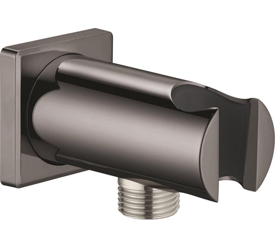 Подключение для душевого шланга Grohe Rainshower с держателем ручного душа темный графит глянец 26659A00