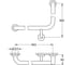 Поручень для ванны Grohe Essentials угловой, 940×600 мм, хром 40797001 5