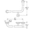 Поручень для ванны Grohe Essentials угловой, 940×600 мм, хром 40797001 6