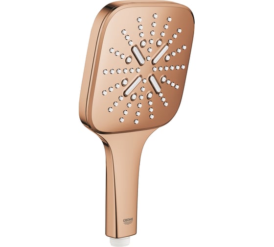 Ручной душ Grohe Rainshower SmartActive 130 Cube 8,5 л/мин 3 режима теплый закат глянец 26582DA0