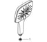 Ручной душ Grohe Rainshower SmartActive 130 Cube 8,5 л/мин 3 режима темный графит глянцевый 26582A00 6
