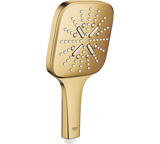 Ручной душ Grohe Rainshower SmartActive 130 Cube 8,5 л/мин 3 режима холодный рассвет глянец 26582GL0